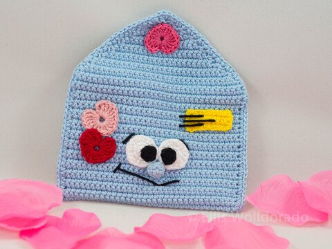 Liebesbrief Timo (befüllbarer Briefumschlag), Häkelanleitung