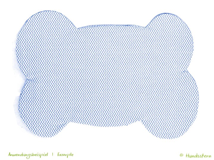 YUMMY non-slip bowl mat for dogs. Sewing pattern