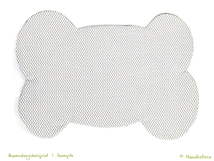 YUMMY non-slip bowl mat for dogs. Sewing pattern