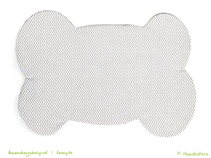 Yummy non-slip bowl mat for dogs. Sewing pattern