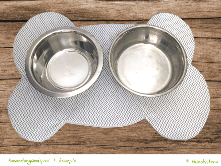 Yummy non-slip bowl mat for dogs. Sewing pattern