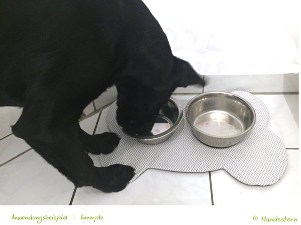 Yummy non-slip bowl mat for dogs. Sewing pattern