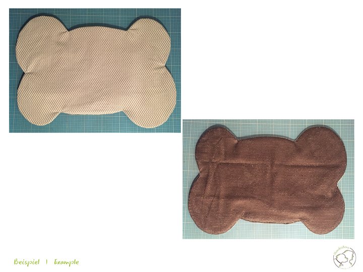 YUMMY non-slip bowl mat for dogs. Sewing pattern