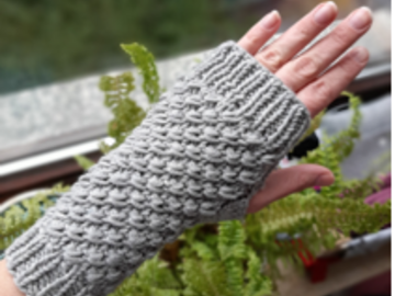 Strickanleitung Pulswärmer Snowflakes