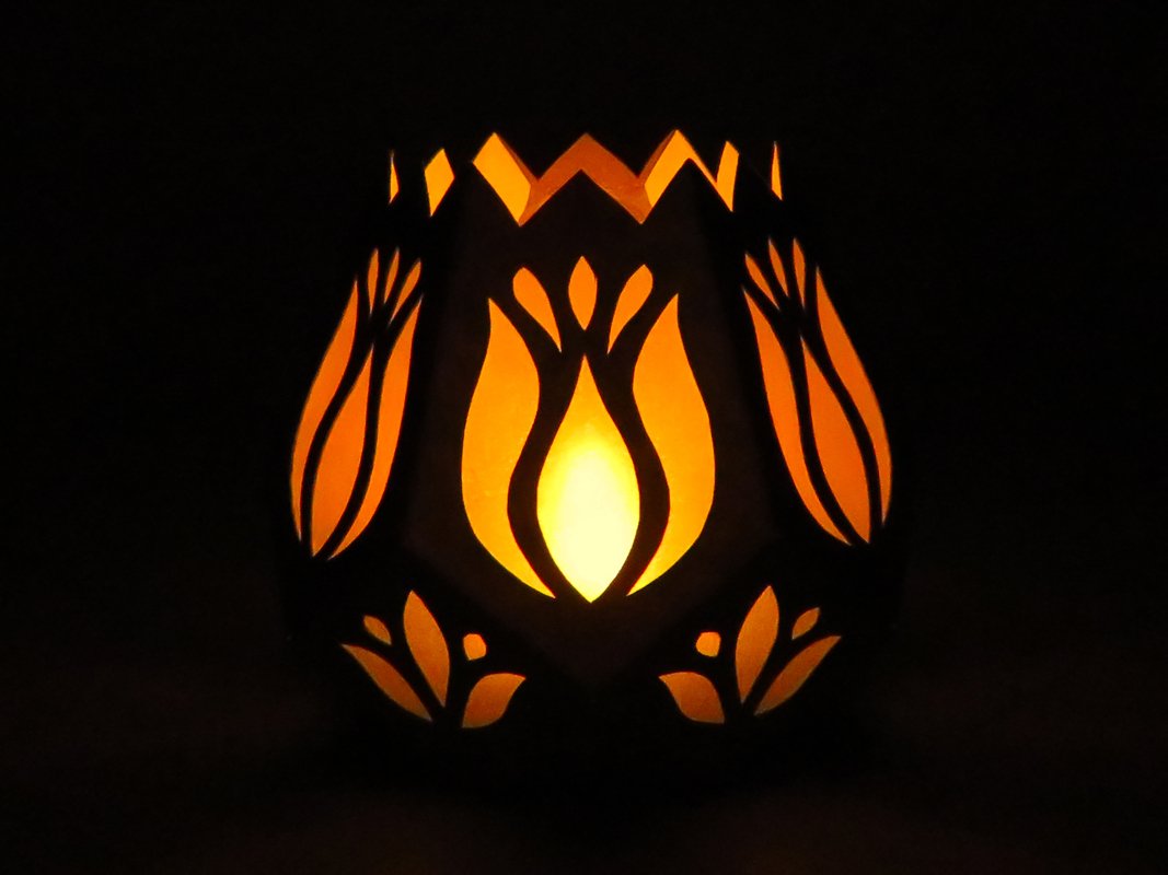 Tischleuchte – Tulpenstrauß – Bastelanleitung und Vorlagen - Bild 6