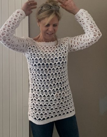Pattern Caught in Triangles Sweater
