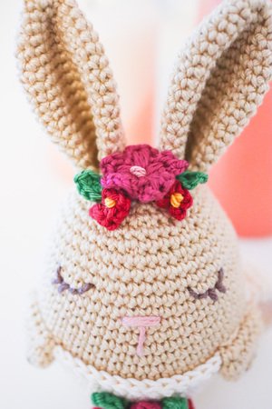 Crochet pattern tea bunny