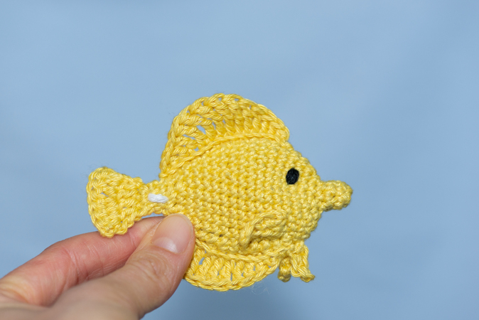 Crochet Pattern for a Yellow Tang