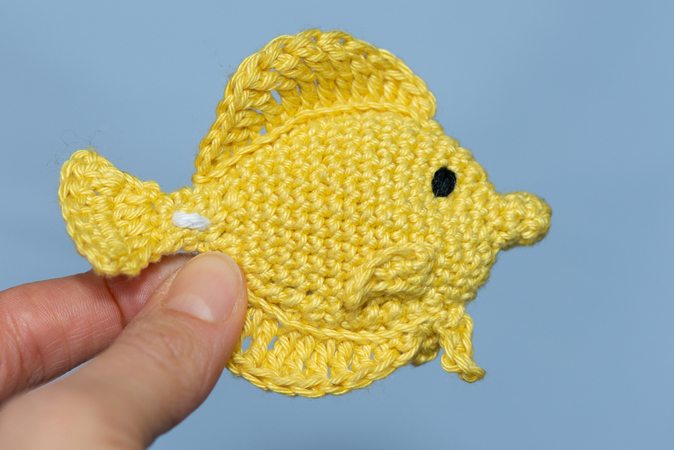 Crochet Pattern for a Yellow Tang