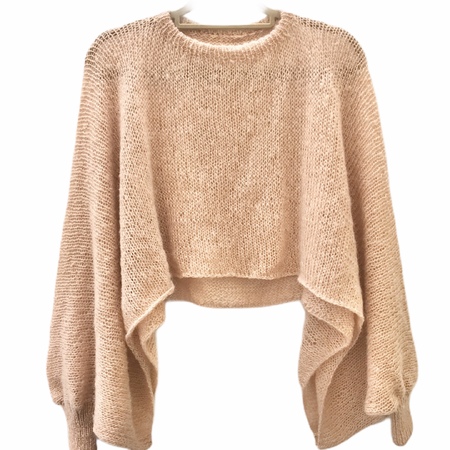 Bundle-Strickanleitung "Poncho-Sweater" für Damen und Mädchen.