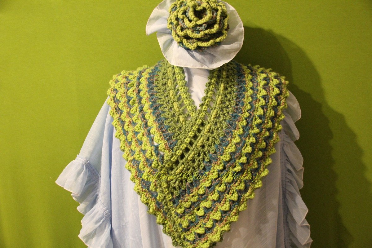 Anleitung Schulterwärmer Dragon Wing