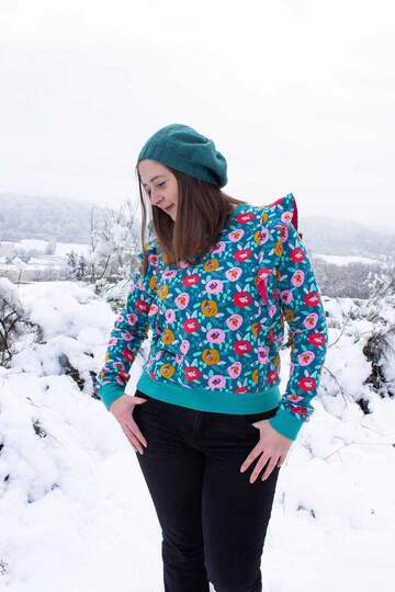 Schnittmuster Pullover mit Rüsche, Volant, uvm. in Damen Gr. 32 - 54