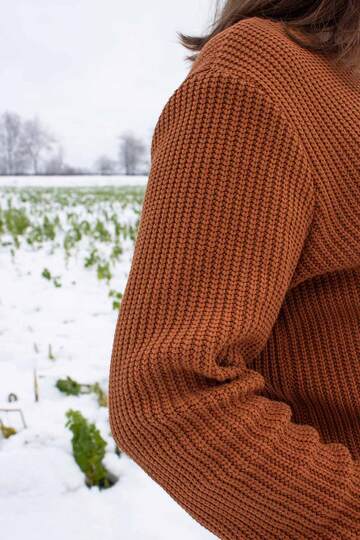 Schnittmuster Pullover mit Rüsche, Volant, uvm. in Damen Gr. 32 - 54
