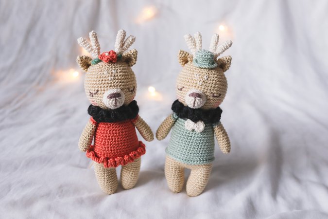 Crochet pattern deer couple