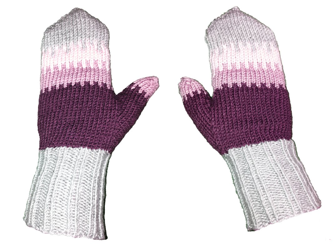 Fausthandschuhe „coffee to go“ mit Daumen stricken Anleitung Fair Isle - Bild 5