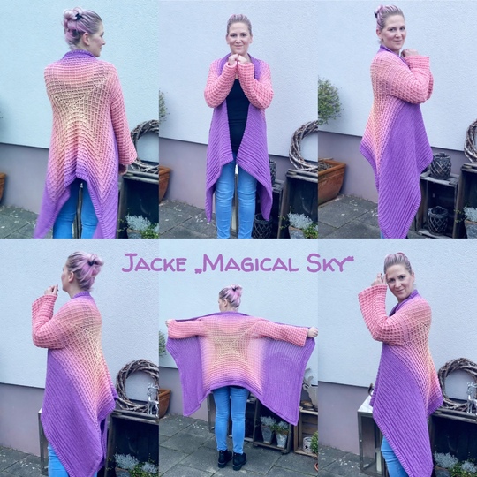 Häkelanleitung Jacke "Magical Sky"