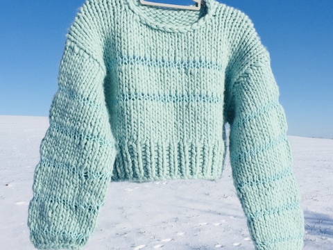 BOMBER-Sweater Strickanleitung