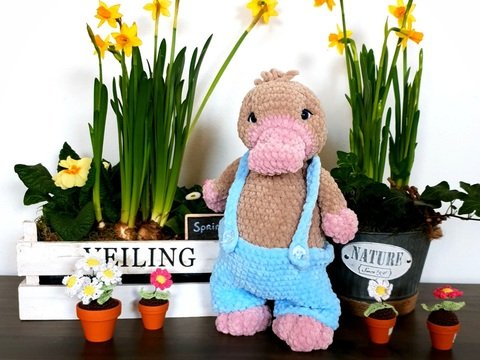 Häkelanleitung für Schnabeltier 'Pauli'