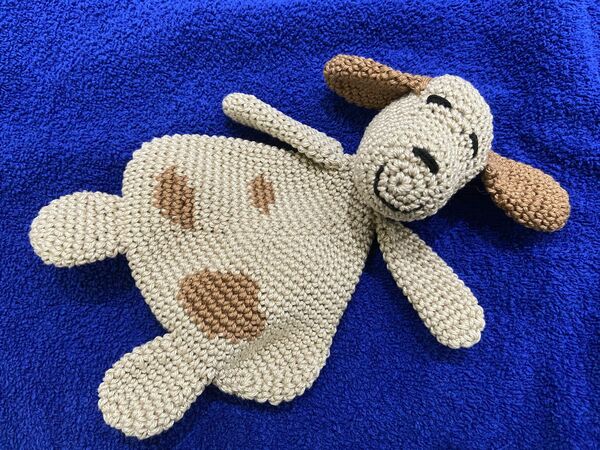 Häkelanleitung Schmusetuch "Hund"