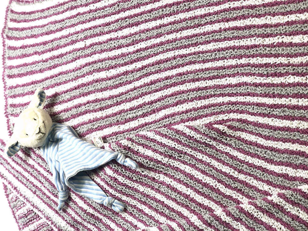 Baby-Decke Frottee stricken