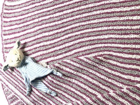 Baby-Decke Frottee stricken