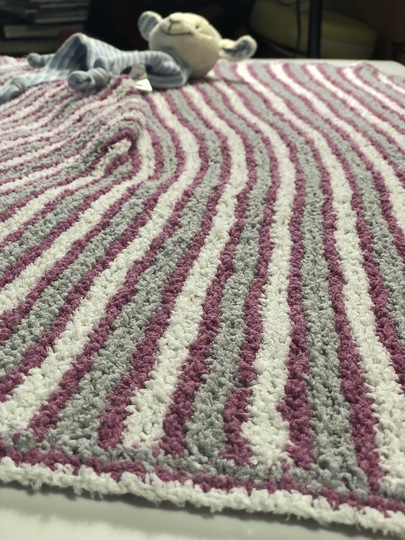 Baby-Decke Frottee stricken