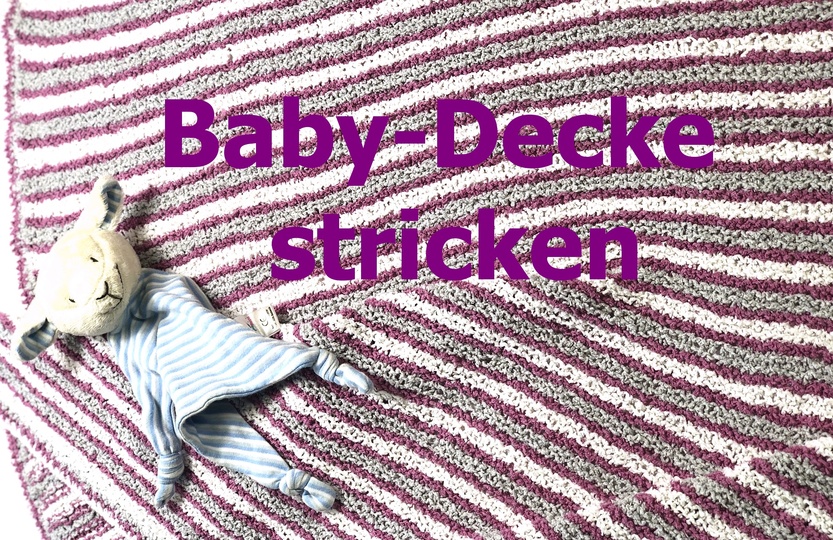 Baby-Decke Frottee stricken