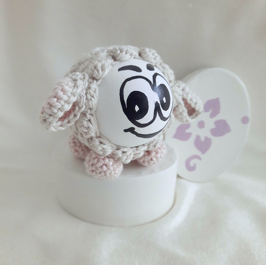 Eierwärmer häkeln - Schäfchen - Häkelanleitung PDF