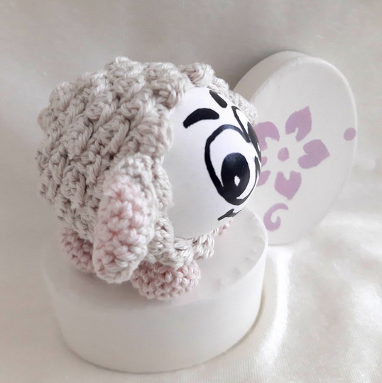 Eierwärmer häkeln - Schäfchen - Häkelanleitung PDF