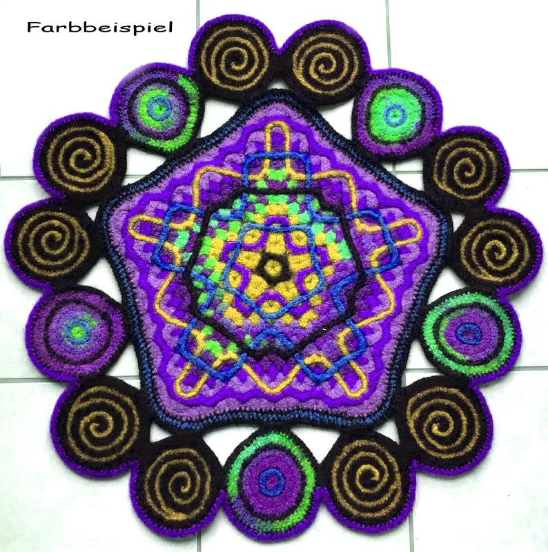FilzwolleTeppich  "Circle of Harmony"