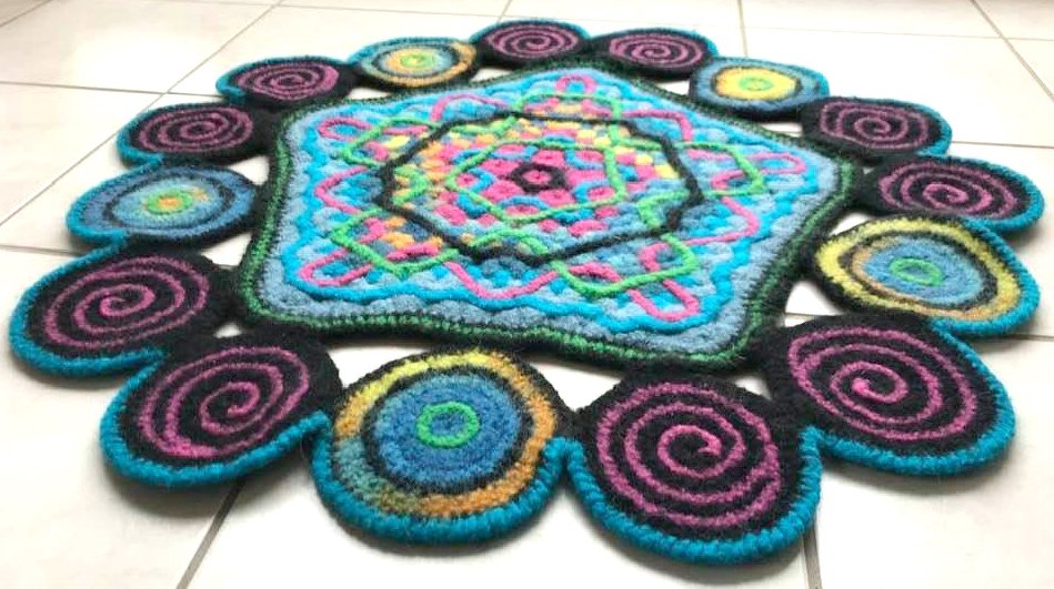 FilzwolleTeppich  "Circle of Harmony"