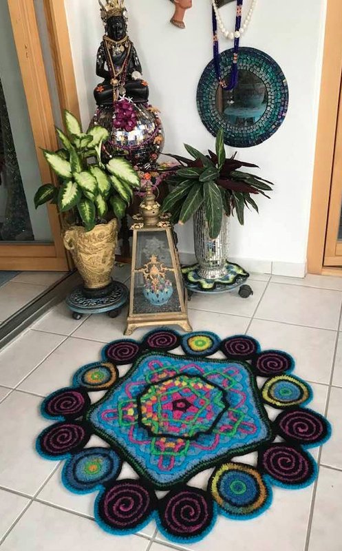 FilzwolleTeppich  "Circle of Harmony"