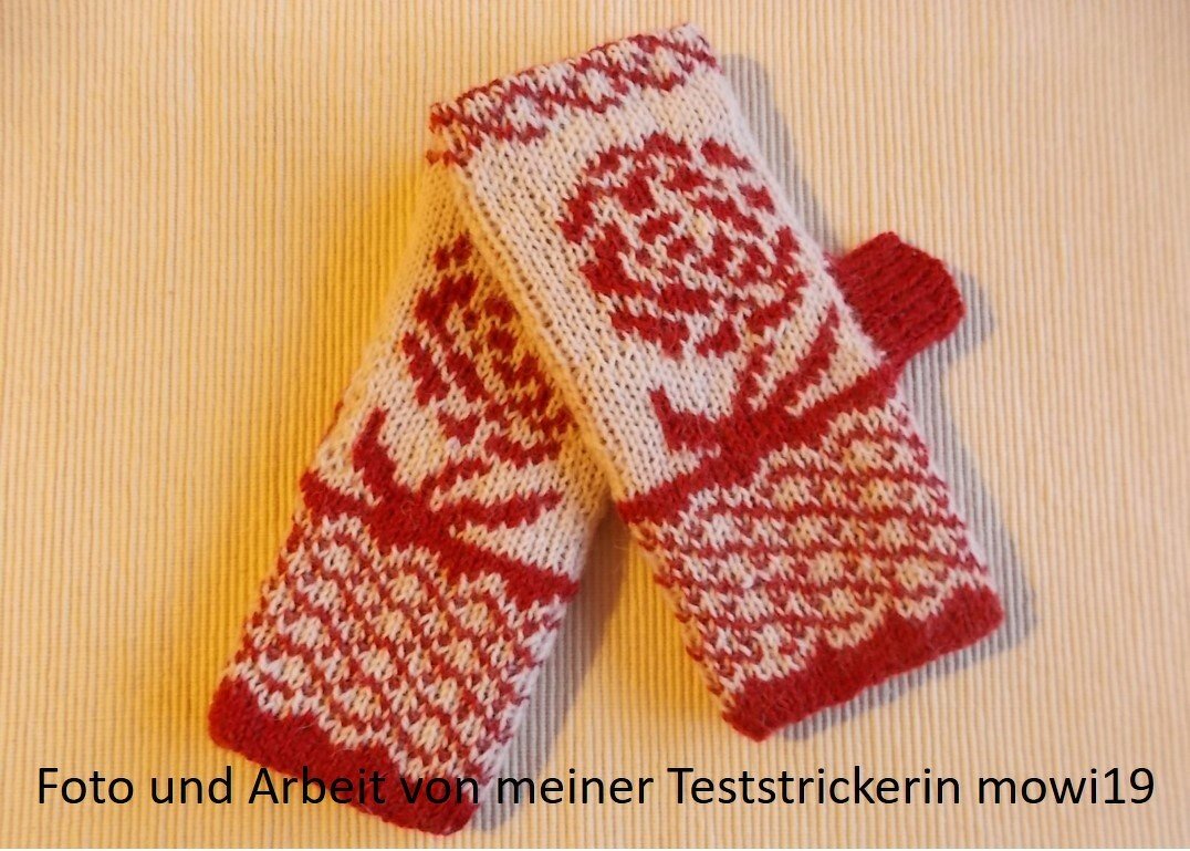 Strickanleitung Armstulpen "Varia" - in Doubleface - Bild 4