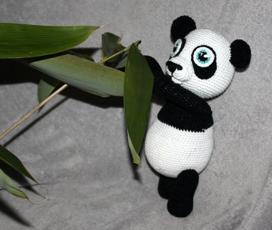 Paul der Panda Häkelanleitung