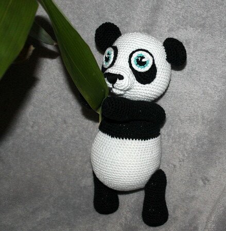 Paul der Panda Häkelanleitung
