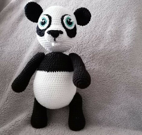 Paul der Panda Häkelanleitung