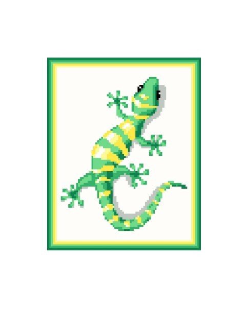 Häkelmuster * GECKO * Grafik für FM Decke