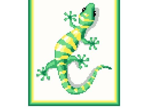 Häkelmuster * GECKO * Grafik für FM Decke