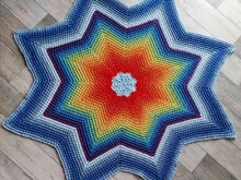 Anleitung Waffel-Stern-Decke 8 zackig