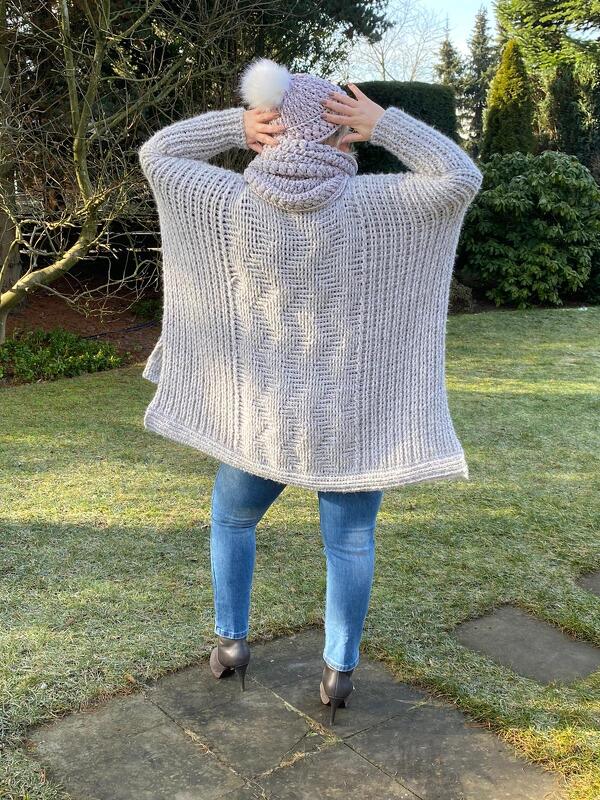 Häkelanleitung Wende-Poncho/Mütze Prima