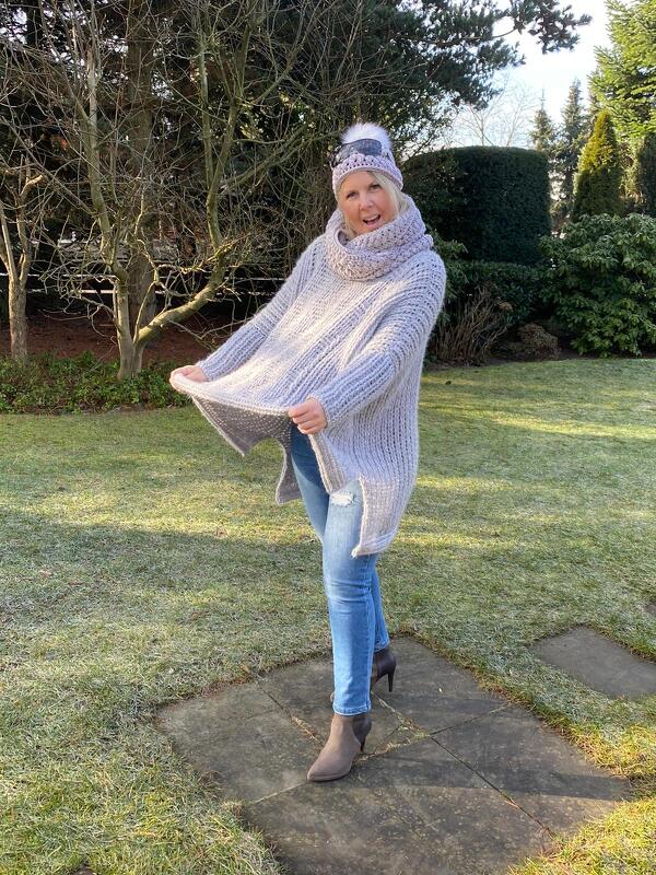 Häkelanleitung Wende-Poncho/Mütze Prima