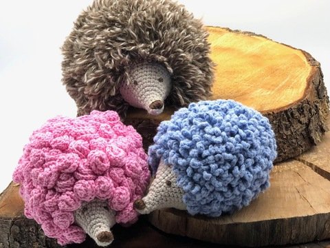 Häkelanleitung für die drei Igel Rosalie, Iris und Ingo