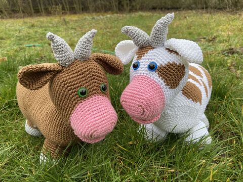 Häkelanleitung - Mona und Mina Muh