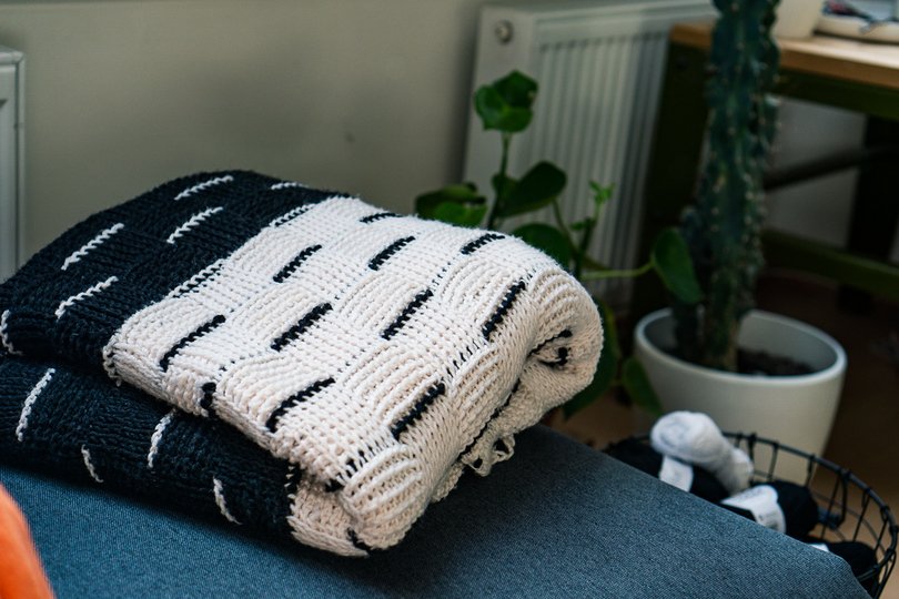 Tunisian Crochet Blanket Basketweave Pattern "Marcy"