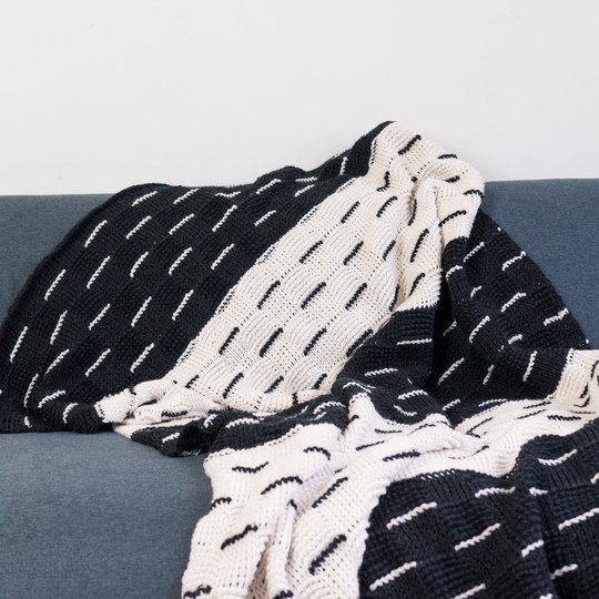 Tunisian Crochet Blanket Basketweave Pattern "Marcy"