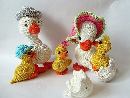 Häkelanleitung Gänsefamilie - Bild 6