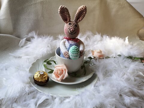 Häkelanleitung Eierwärmer Herr Hase