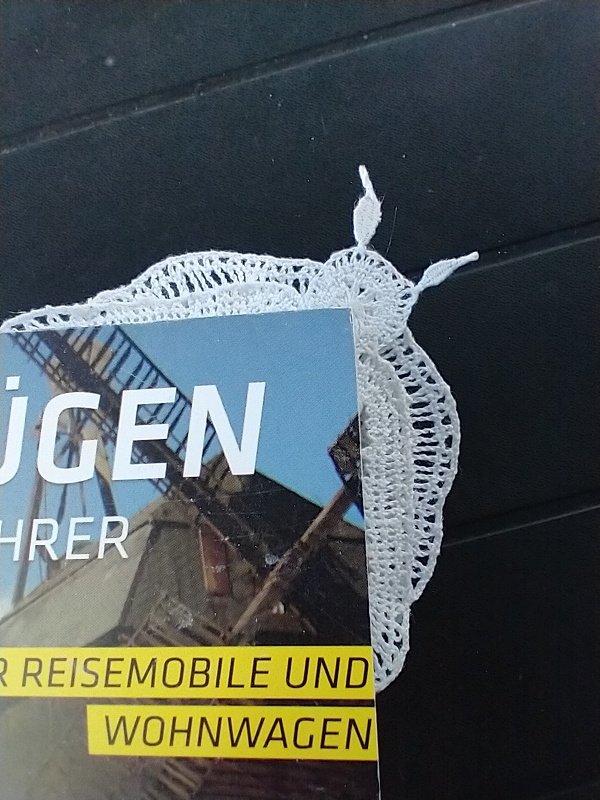Anleitung geklöppeltes Eckenlesezeichen Frühling - Bild 3