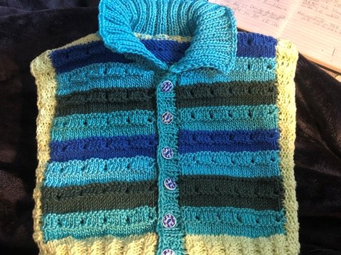 Anleitung Babyweste ärmellos für den Frühling