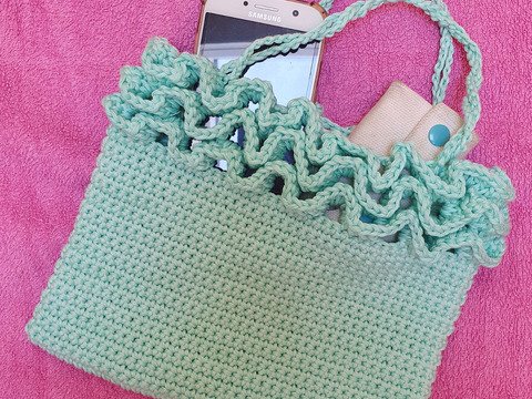 Anleitung Raffinierte Tasche mit Rüschen